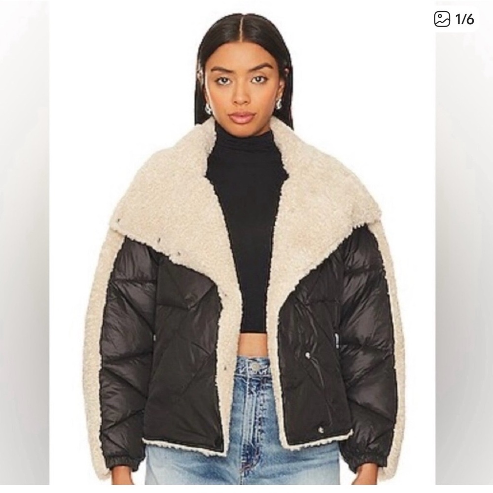 Heartloom Black and Cream Teddy Jacket